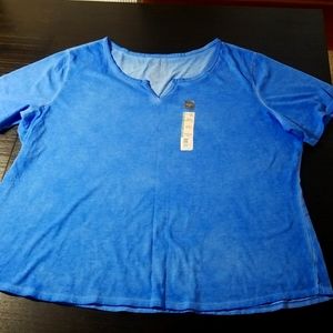 NEW Blue T-shirt woman 3X
